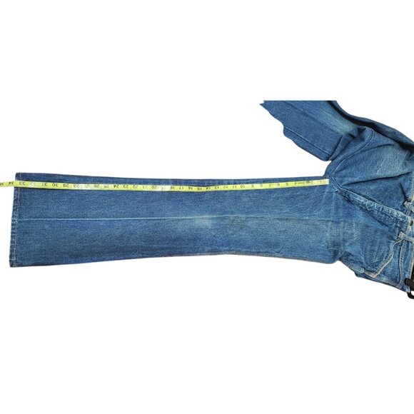 70s 7 long Viceroy jeans, deadstock, high waisted, high rise Size 32 L - Picture 11 of 12